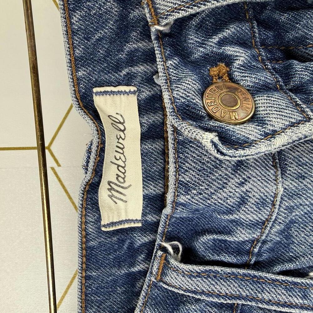Madewell The Perfect Vintage Straight High-Waisted Distressed Jeans - Size - 29 - Picture 5 of 7